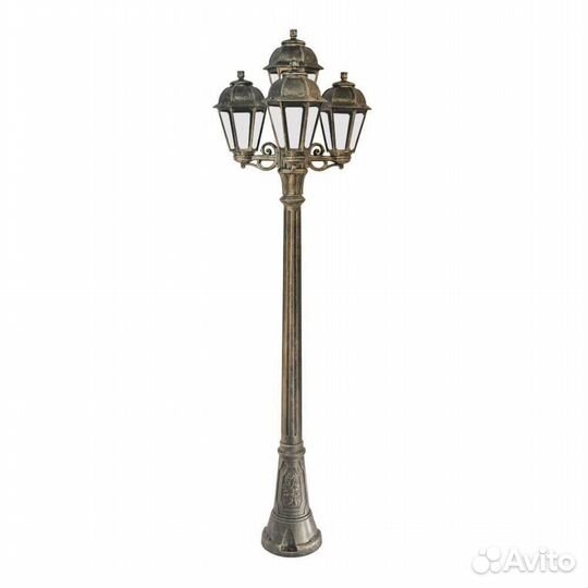 Столб пластик уличный 4 лампы