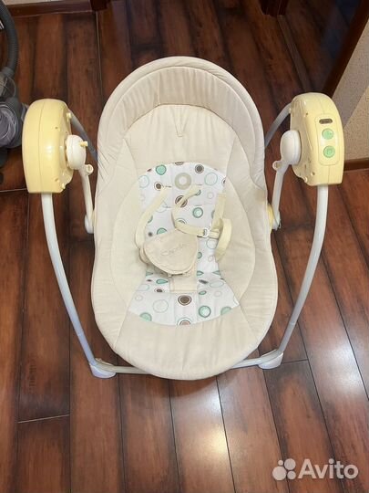 Детские электронные качели шезлонг