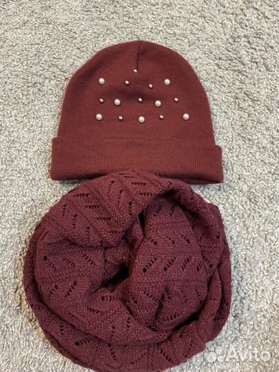 Шапка и снуд женские