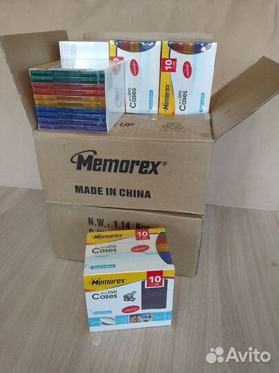 Memorex mini DVD cases, DVD-RW