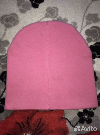 Шапка детская двухслойная хлопковая 1-2 года