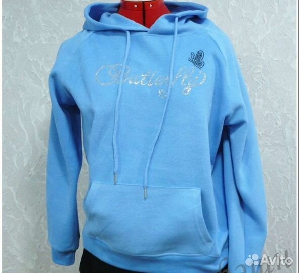 Худи с капюшоном в стразах