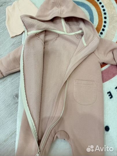 Комбинезон на флисе утепленный из футера 86