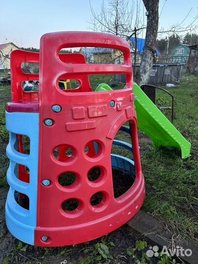 Детская горка с домиком