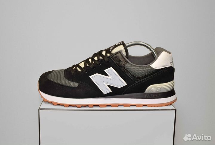 New Balance 574 (42-46, Черно-белые)