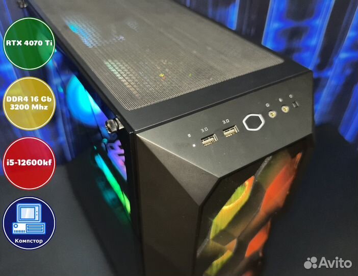 Игровая система i5-RTX4070Ti-16DDR4-UBE5092641-B760