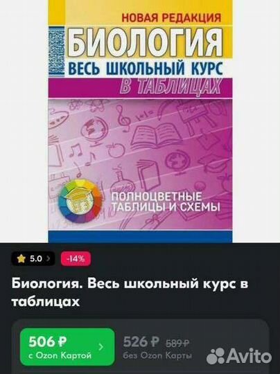 Биология. Весь школьный курс в таблицах