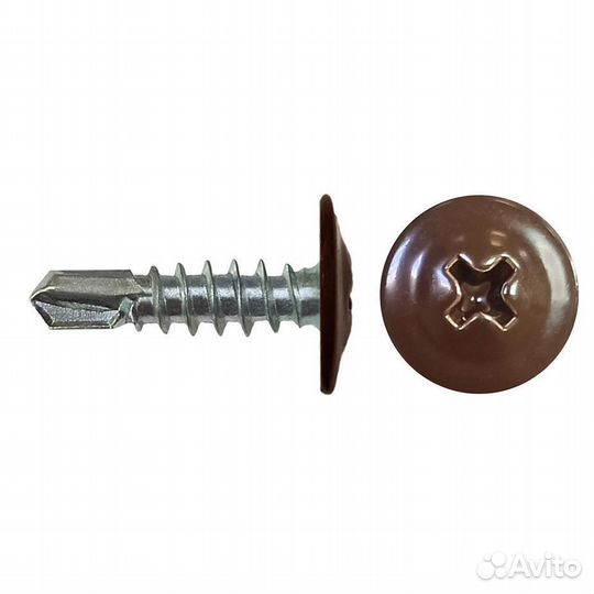 Саморезы клопы 16x4,2 мм с буром (200 шт.) коричне