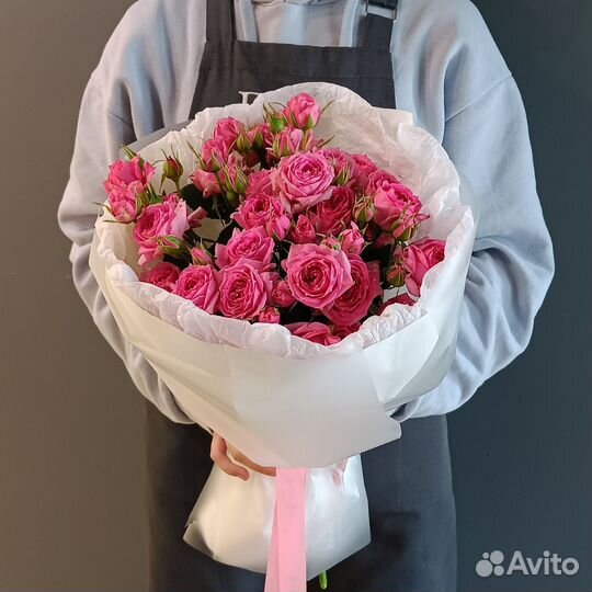 Розы пионовидные доставка цветов Букет роз