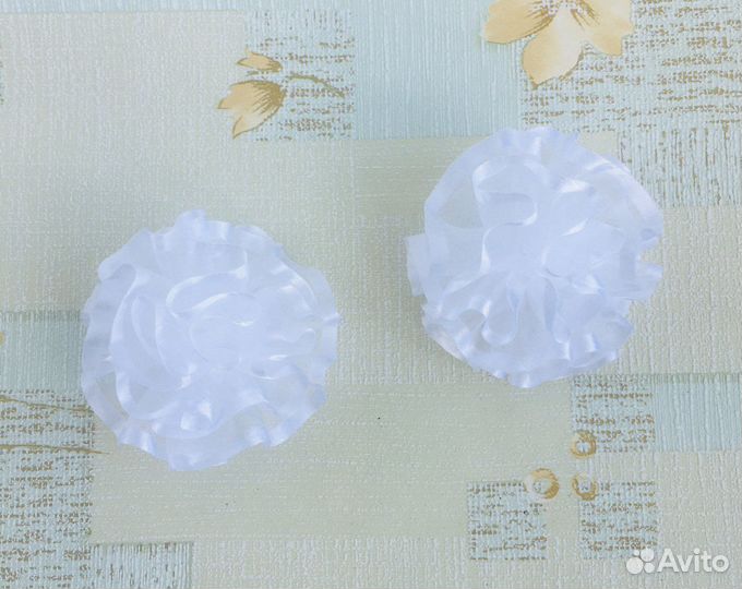 Банты белые в школу ручной работы