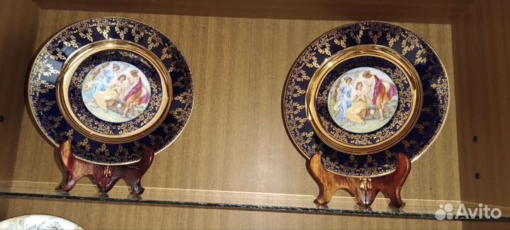 Тарелка винтажная декоративная фарфор