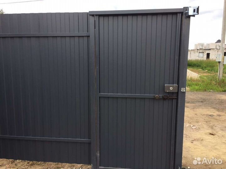 Заборы, откатные ворота, автоматика, навесы