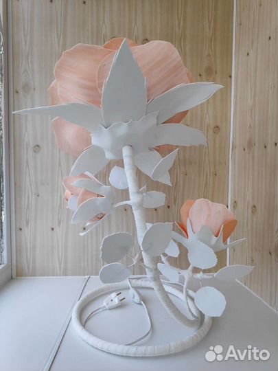 Светильник роза из изолона