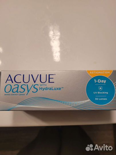 Линзы acuvue hydraluxe astigmatism -5.5 1.75 180