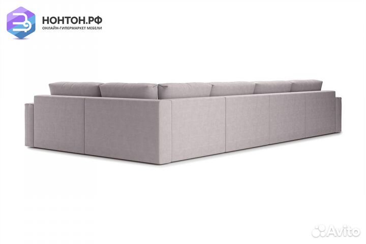 Диван п-образный тик-так Монарх бежевый