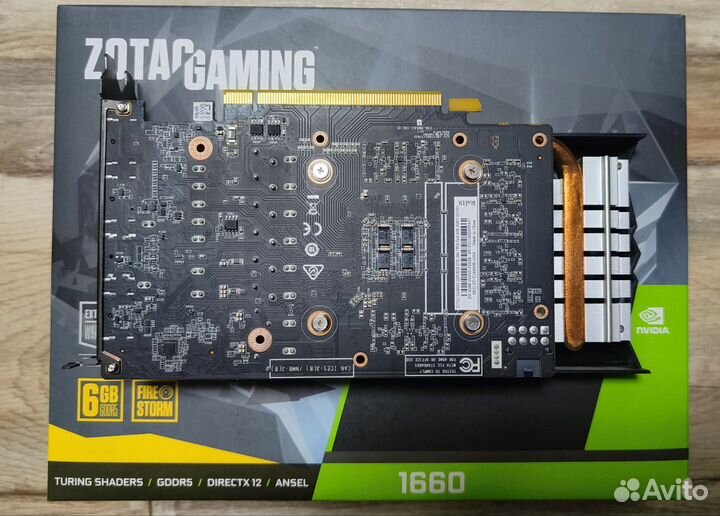 Видеокарта gtx 1660 Zotac