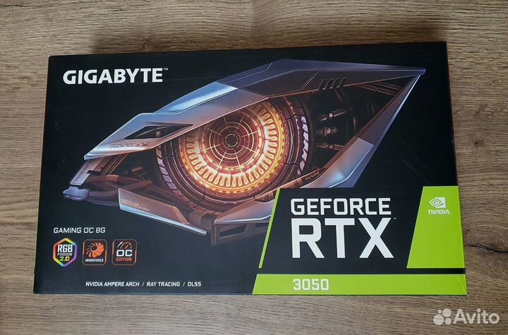 Видеокарта gigabyte GeForce RTX 3050 gaming OC