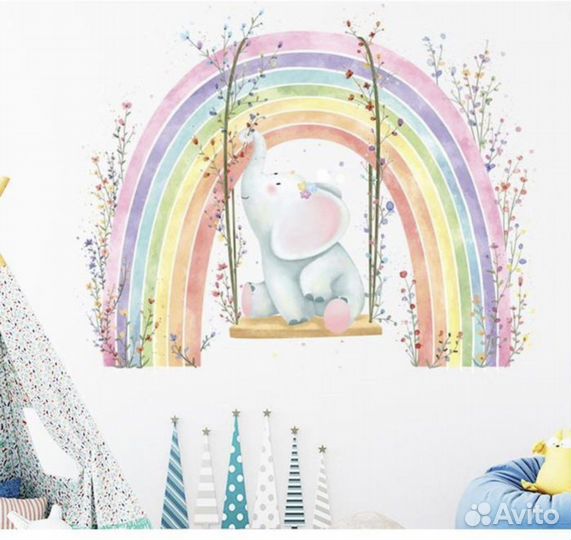 Наклейка на стену интерьерная детская