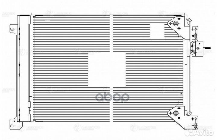Радиатор кондиц. lrac1663 luzar