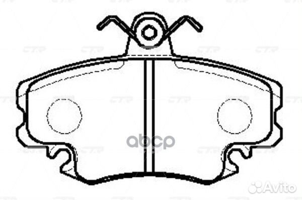 Ckrn-1 Колодки тормозные дисковые перед G