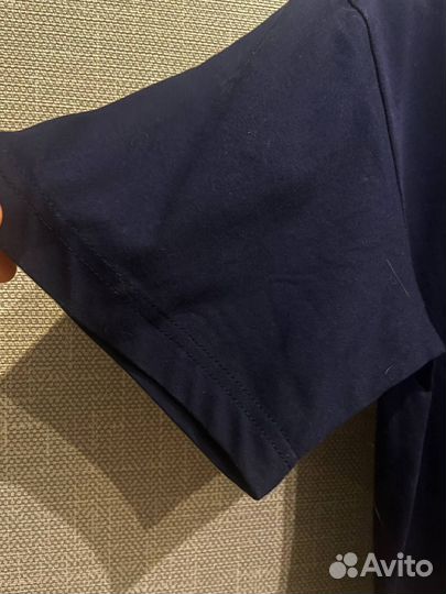 Мужская темно-синяя хлопковая футболка Anjelik 52