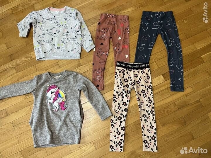 Вещи пакетом на девочку 110