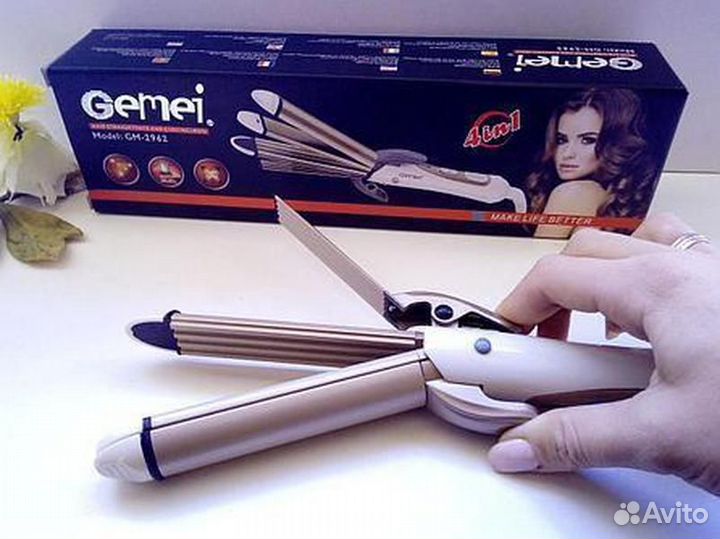 Профессиональная плойка-гофре Geemy GM-2962