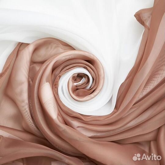 Комплект штор для кухни Шарм 285х160 см, какао-мол