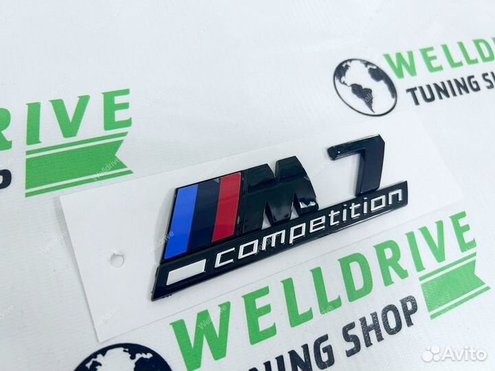 Шильдик М7 Competition BMW 7 F02 черный глянец