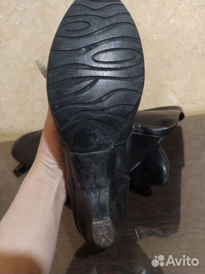Сапоги демисезонные женские 38,кожаные