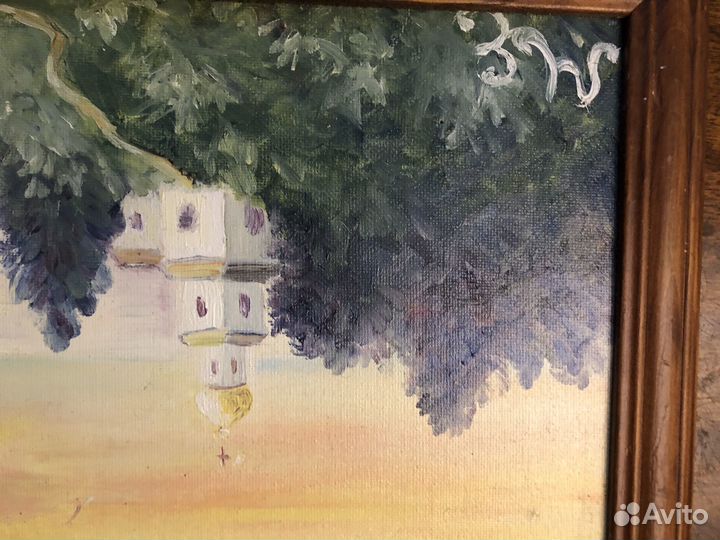 Картина маслом на картоне