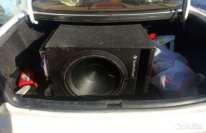 Сабвуфер rockford +конденсатор