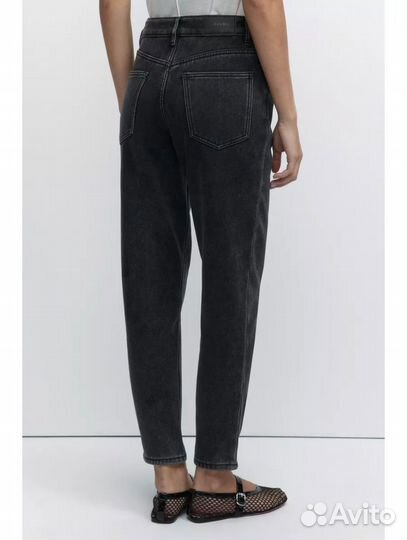 Новые Джинсы Befree mom fit с флисовым утеплением