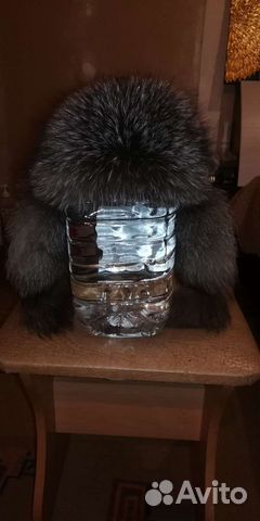 Шапка ушанка женская песец