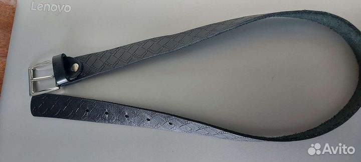Ремень мальчику 74 см натуральная кожа в школу
