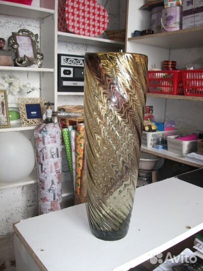 Ваза для цветов стекло 36 см