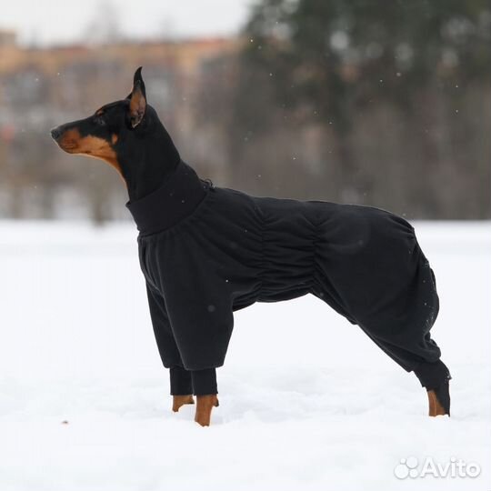 Флисовый комбинезон-толстовка для собак (р25-70)