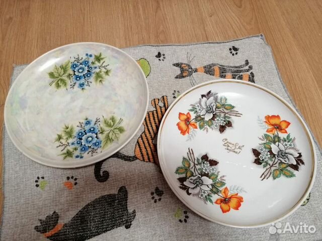 Блюда большие перламутровые