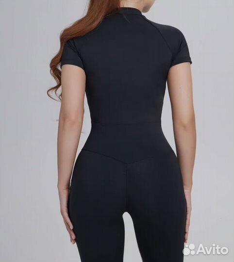 Комбинезон черный спортивный