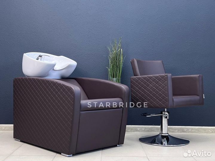 Мойка парикмахерская и кресло парикмахерское