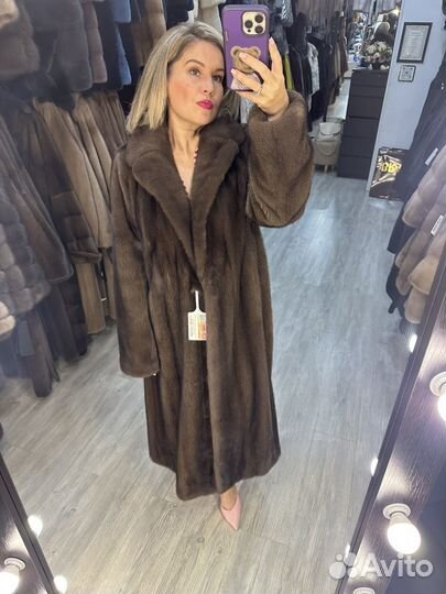 Шуба норковая Nafa 46-50 Греция Премиум 120-125см