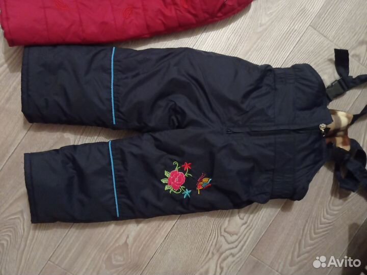 Зимние брюки для девочек 80