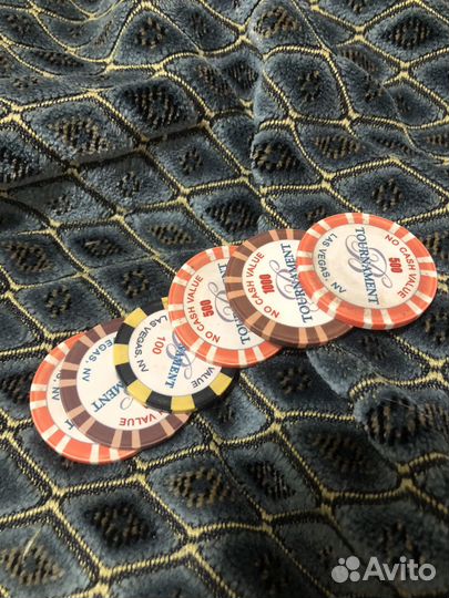 Игральные фишки казино Las vegas tournament 6 шт