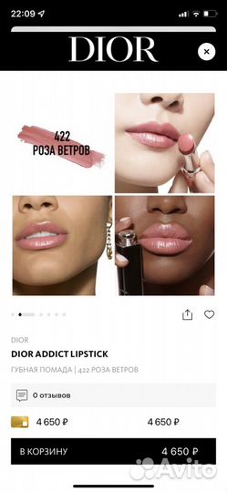Губная помада Dior addict lipstick