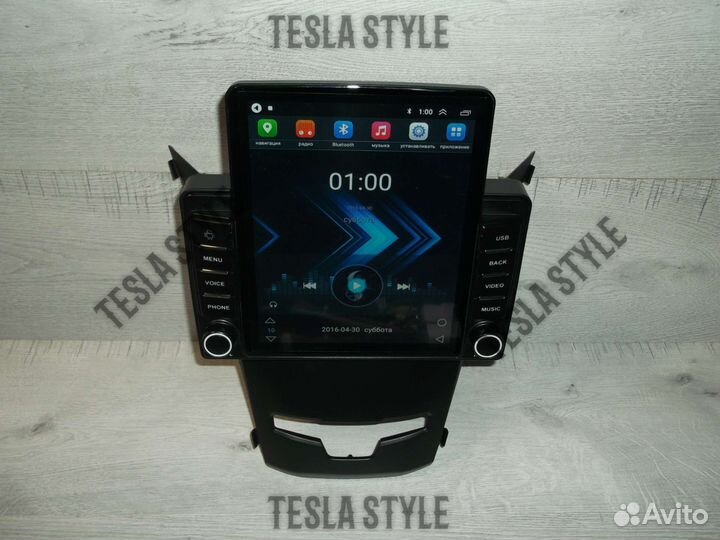 Магнитола на SsangYong Actyon Tesla Android