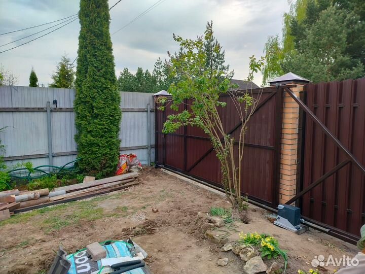 Откатные ворота под ключ с установкой