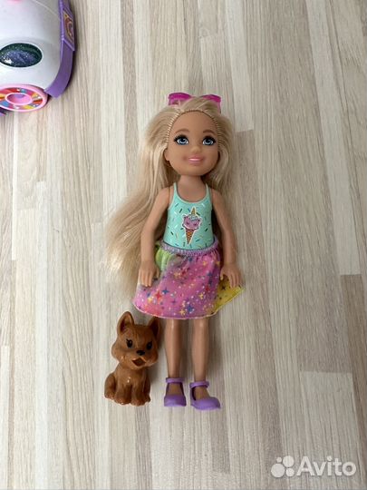 Barbie Chelsea барби челси с автомобилем GXT41