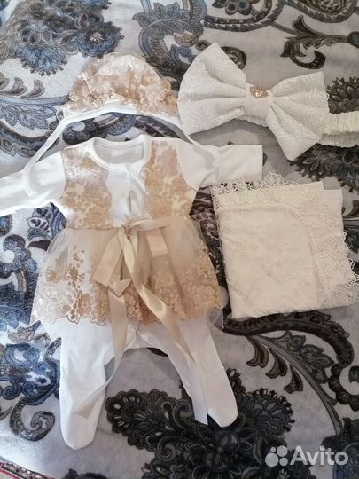 Комплект на выписку для девочки лето