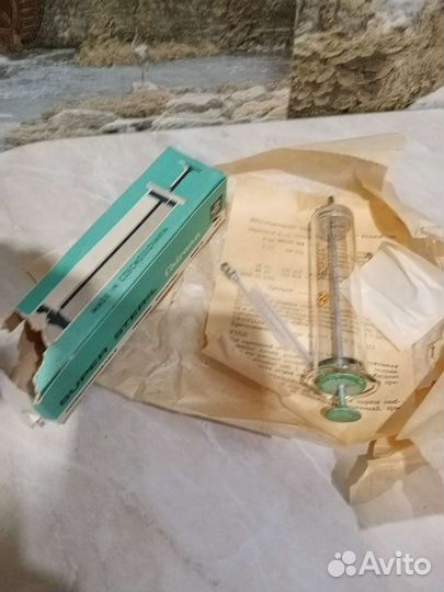 Шприц стеклянный СССР