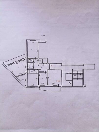 4-к. квартира, 85,9 м², 9/10 эт.
